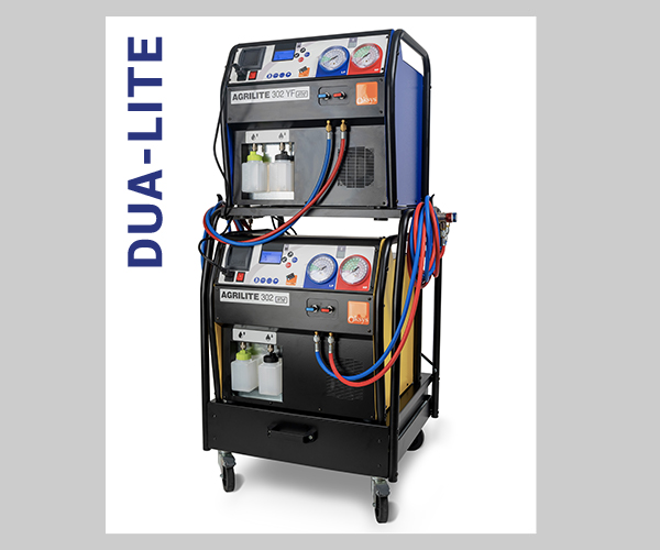 Tukiteline kahdelle Agrilitelle - Ilmastoinnin huoltolaitteet R134a - 880 - 1