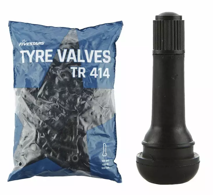 Tubeless venttiili TR414, 100 kpl - Auton rengasventtiilit - 592 - 1