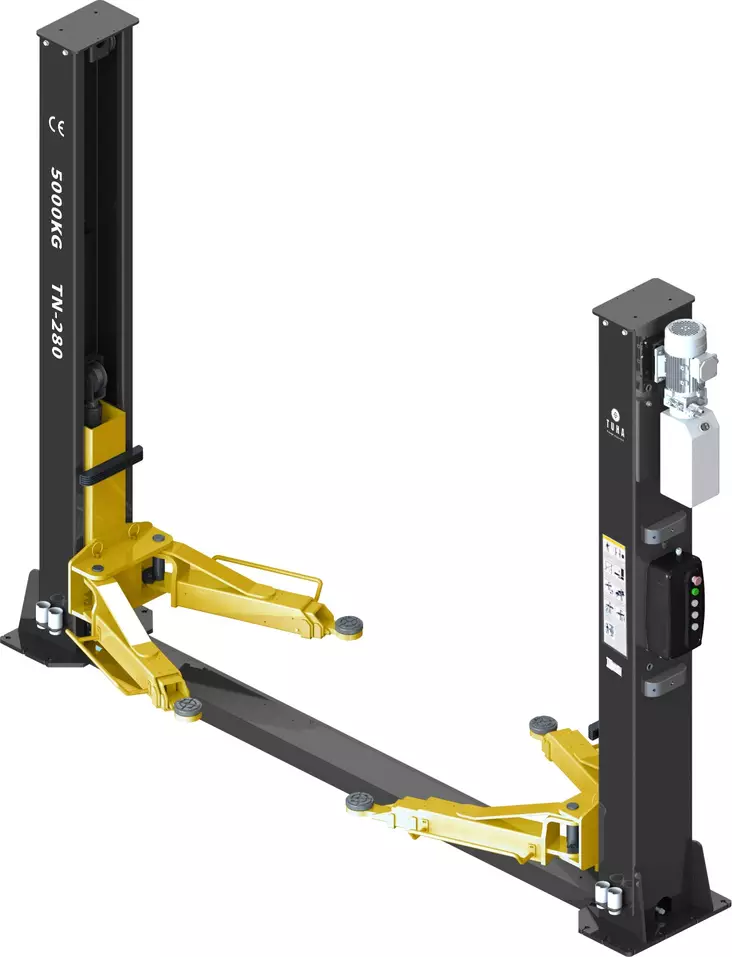 TUHA TN-280 2-pilarinostin, sähkölukollinen, 5000kg, 400 V - 2-Pilarinostimet - 833 - 1