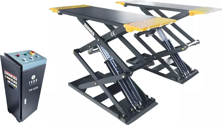 TUHA TN-630 kaksoissaksinostin, paineilmalukollinen, 3000kg, 400 V - Saksinostimet - 834 - 1