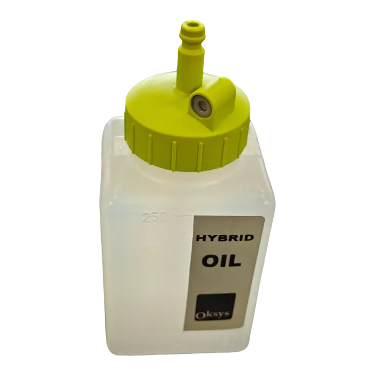 Oksys öljypullo hybridiautoille Oil Lock järjestelmiin - Ilmastoinnin huoltolaitteiden varaosat - 976 - 1