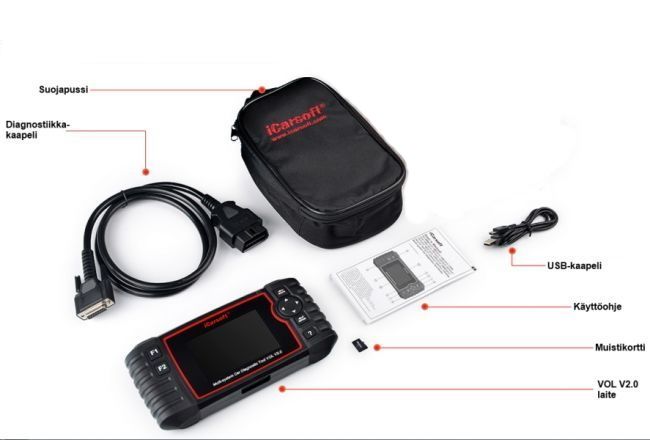 ICarsoft VOL V2.0 - Volvo/Saab vikakoodinlukija (käytetty) - Käytetyt tuotteet - 628 - 1