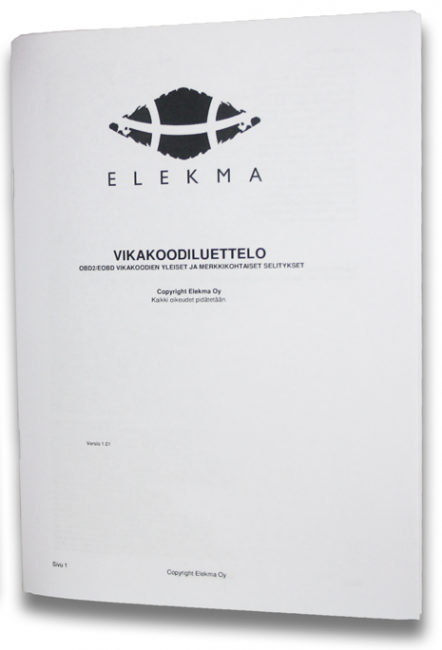 Suomenkielinen vikakoodiluettelo - Vikakoodinlukijoiden varaosat - 449 - 1